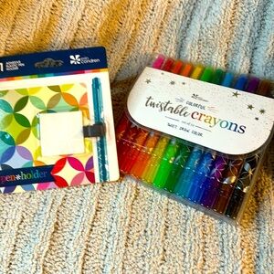Erin Condren Twistable Crayons (12) & 1 Adhesive Elastic Pen Holder